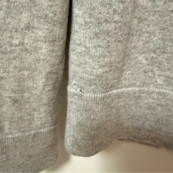 J Crew Men’s 100% Cashmere Full Zip Hoodie Sweater in Heather Gray (size S) - Picture 3 of 7
